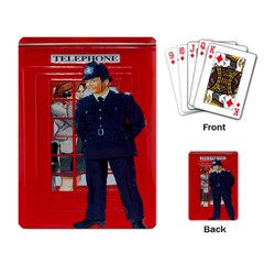 Red London Phone Boxes Playing Cards Single Design