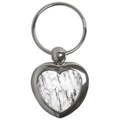 Marble Granite Pattern And Texture Key Chains (heart) 