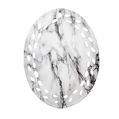 Marble Granite Pattern And Texture Ornament (oval Filigree) by Sudhe