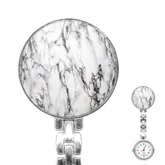 Marble Granite Pattern And Texture Stainless Steel Nurses Watch by Sudhe