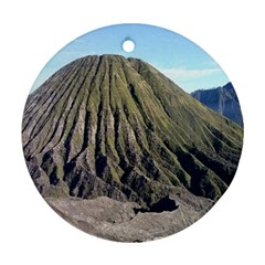 Mount Batok Bromo Indonesia Round Ornament (two Sides)