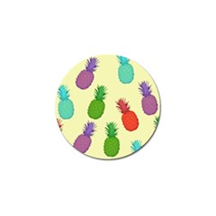 Colorful Pineapples Wallpaper Background Golf Ball Marker (10 Pack)