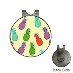 Colorful Pineapples Wallpaper Background Hat Clips With Golf Markers