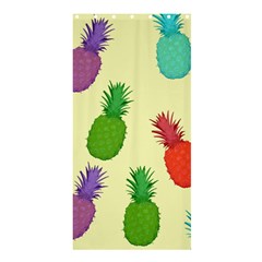 Colorful Pineapples Wallpaper Background Shower Curtain 36  X 72  (stall)  by Sudhe