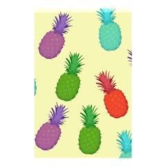 Colorful Pineapples Wallpaper Background Shower Curtain 48  X 72  (small)  by Sudhe