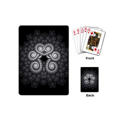 Fractal Filigree Lace Vintage Playing Cards (mini)