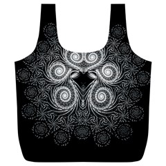 Fractal Filigree Lace Vintage Full Print Recycle Bag (xl) by Sudhe