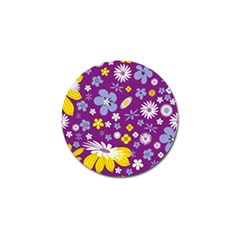 Floral Flowers Golf Ball Marker (4 Pack)