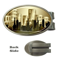 Architecture City House Money Clips (oval) 