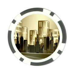 Architecture City House Poker Chip Card Guard