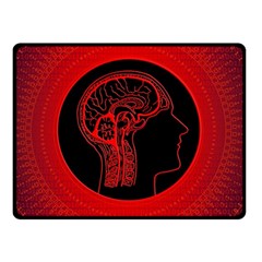 Artificial Intelligence Brain Think Double Sided Fleece Blanket (small)  by Sudhe