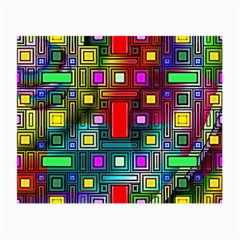 Art Rectangles Abstract Modern Art Small Glasses Cloth