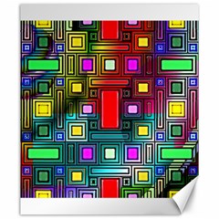 Art Rectangles Abstract Modern Art Canvas 20  X 24 