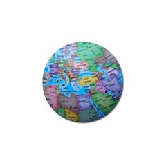 Globe World Map Maps Europe Golf Ball Marker (4 Pack) by Sudhe