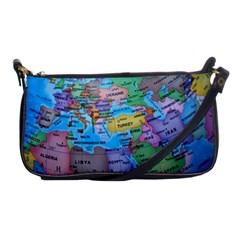 Globe World Map Maps Europe Shoulder Clutch Bag by Sudhe