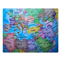 Globe World Map Maps Europe Double Sided Flano Blanket (large) 