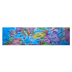 Globe World Map Maps Europe Satin Scarf (oblong)