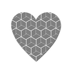 Cube Pattern Cube Seamless Repeat Heart Magnet