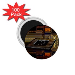 Processor Cpu Board Circuits 1 75  Magnets (100 Pack) 