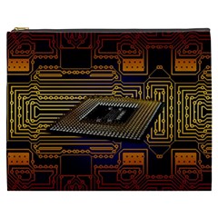 Processor Cpu Board Circuits Cosmetic Bag (xxxl) by Sudhe