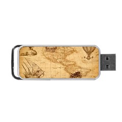 Map Discovery America Ship Train Portable Usb Flash (two Sides) by Sudhe