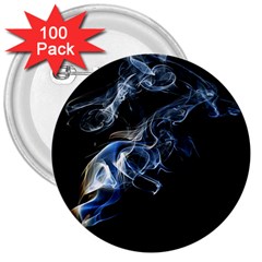 Smoke Flame Dynamic Wave Motion 3  Buttons (100 Pack) 