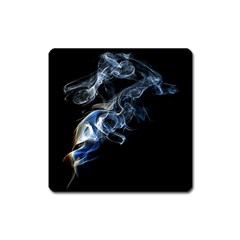 Smoke Flame Dynamic Wave Motion Square Magnet by Sudhe