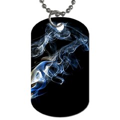 Smoke Flame Dynamic Wave Motion Dog Tag (one Side)