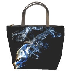 Smoke Flame Dynamic Wave Motion Bucket Bag by Sudhe