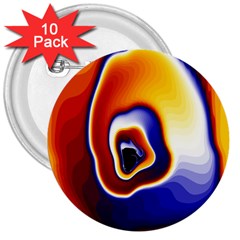 Fractal Art Paint Pattern Texture 3  Buttons (10 Pack) 