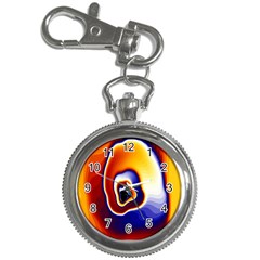 Fractal Art Paint Pattern Texture Key Chain Watches