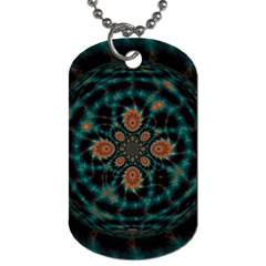 Abstract Digital Geometric Pattern Dog Tag (two Sides)