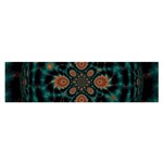 Abstract Digital Geometric Pattern Satin Scarf (Oblong) Front