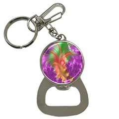 Fractal Purple Green Orange Yellow Bottle Opener Key Chains