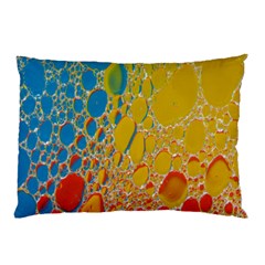 Bubbles Abstract Lights Yellow Pillow Case (two Sides)