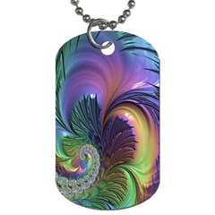 Fractal Artwork Art Swirl Vortex Dog Tag (two Sides)