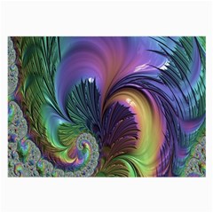 Fractal Artwork Art Swirl Vortex Large Glasses Cloth (2-side) by Sudhe
