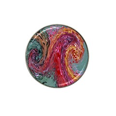 Color Rainbow Abstract Flow Merge Hat Clip Ball Marker (4 Pack)