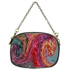 Color Rainbow Abstract Flow Merge Chain Purse (two Sides) by Sudhe