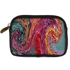 Color Rainbow Abstract Flow Merge Digital Camera Leather Case by Sudhe