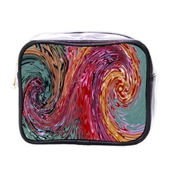 Color Rainbow Abstract Flow Merge Mini Toiletries Bag (one Side) by Sudhe