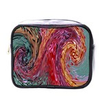 Color Rainbow Abstract Flow Merge Mini Toiletries Bag (One Side) Front