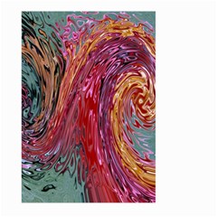 Color Rainbow Abstract Flow Merge Large Garden Flag (two Sides) by Sudhe