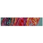 Color Rainbow Abstract Flow Merge Small Flano Scarf Front