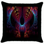 Abstract Abstracts Geometric Throw Pillow Case (Black) Front