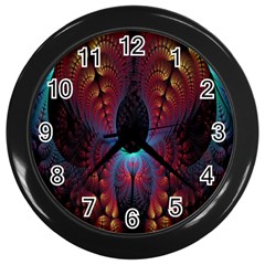 Abstract Abstracts Geometric Wall Clock (black)