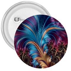 Fractal Art Artwork Psychedelic 3  Buttons