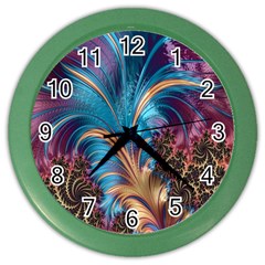 Fractal Art Artwork Psychedelic Color Wall Clock