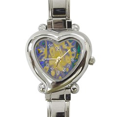 Color Explosion Colorful Background Heart Italian Charm Watch