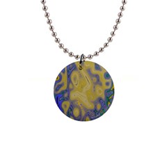 Color Explosion Colorful Background 1  Button Necklace by Sudhe